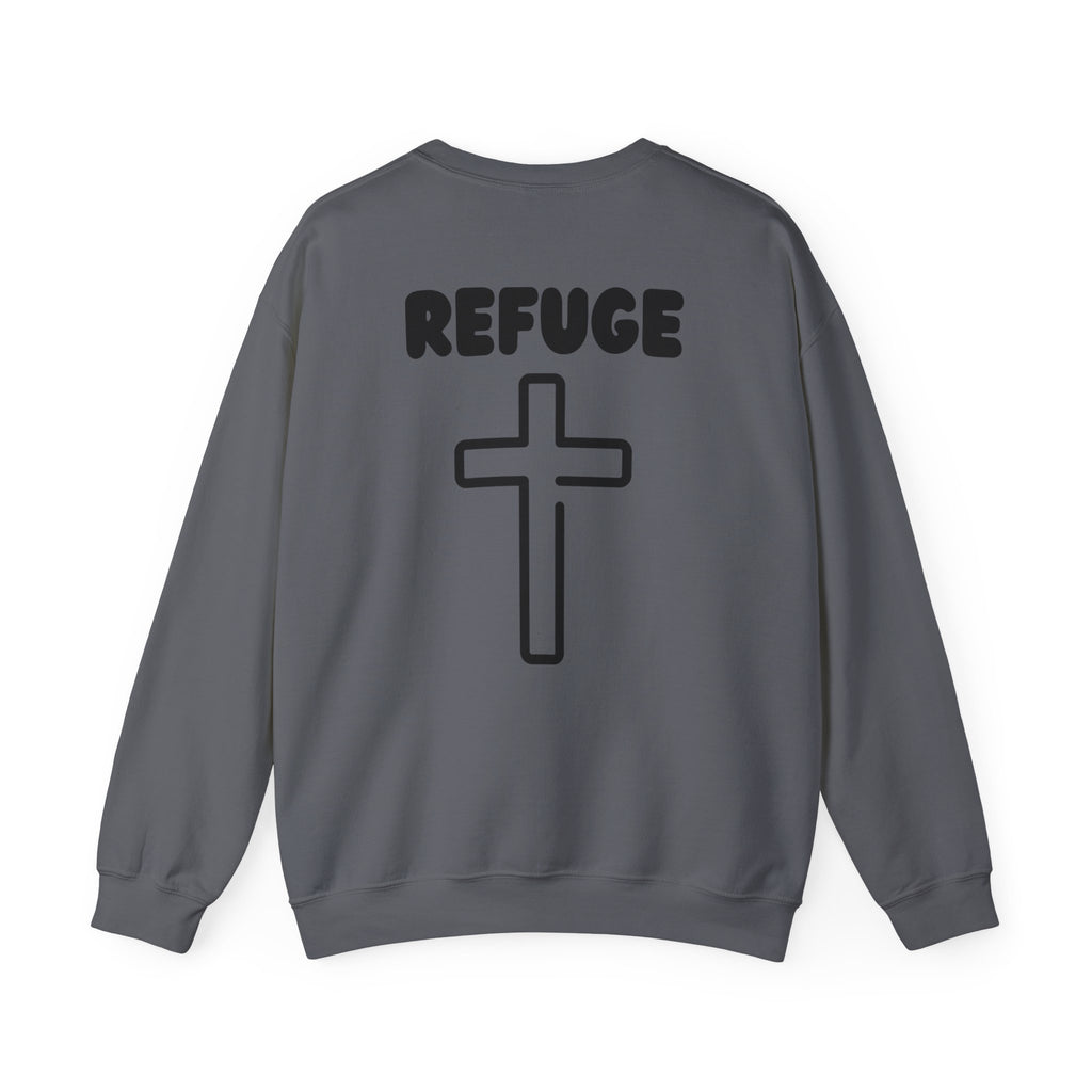 "Refuge, Cross" Men's Crewneck