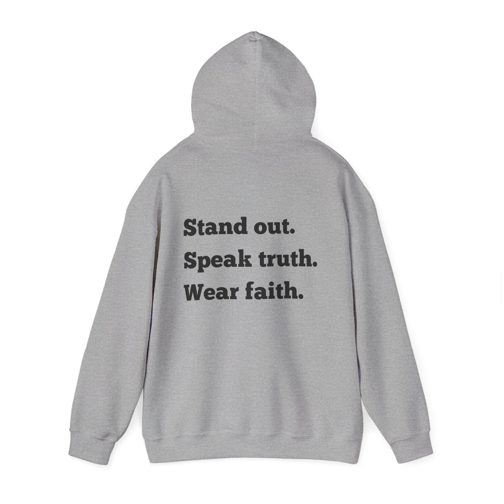 "Stand out, Speak truth, Wear faith" Men's Sweatshirt