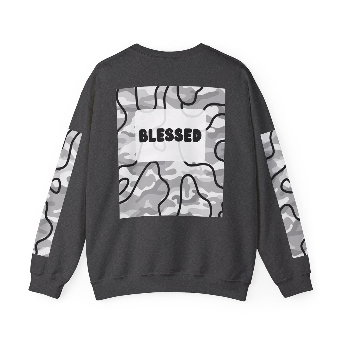 "Blessed" Men's Camo Crewneck