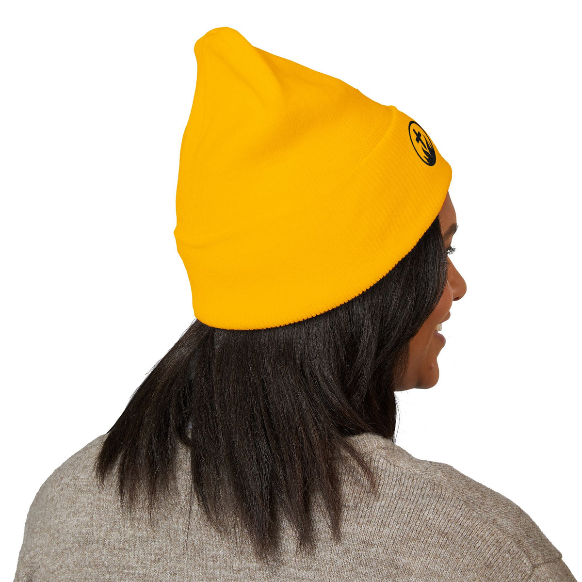 "Discover Life Co"  Embroidered Cuffed Beanie