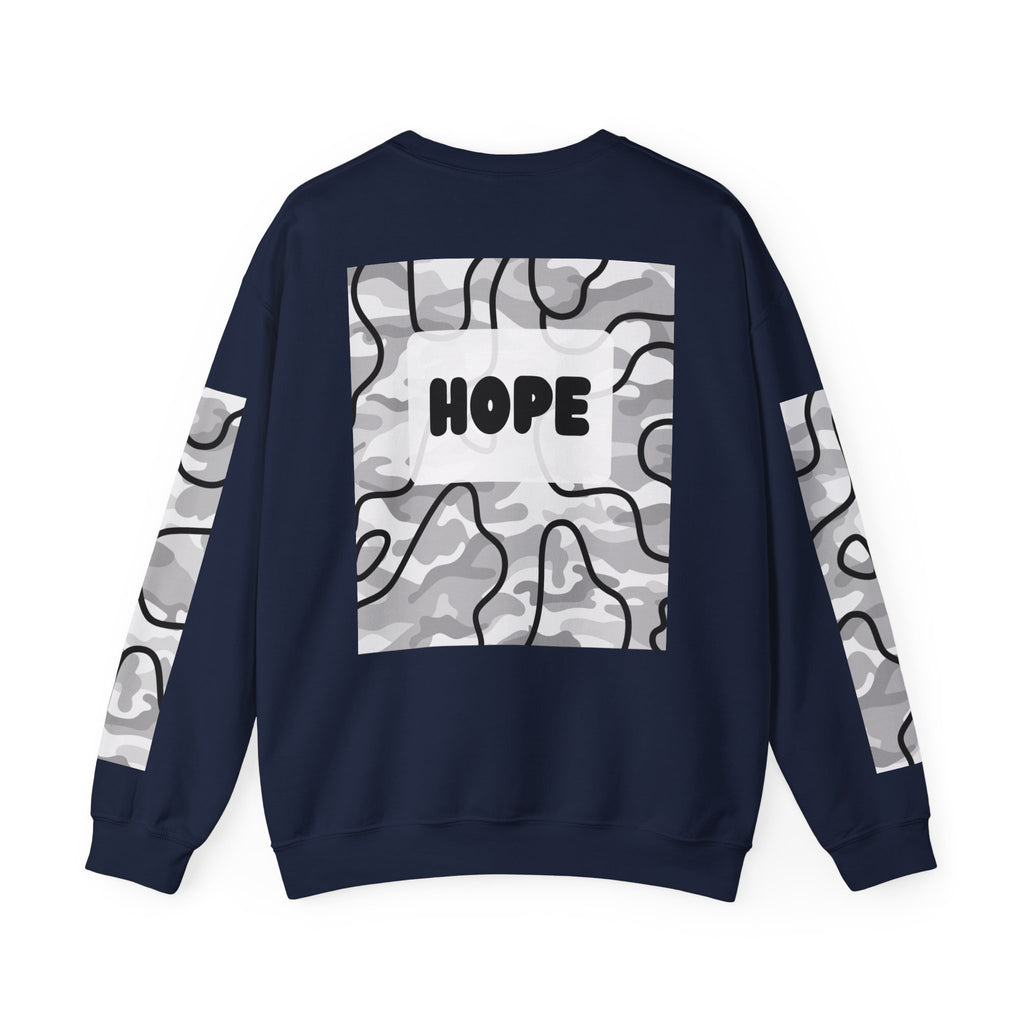 "Hope" Men's Camo Crewneck