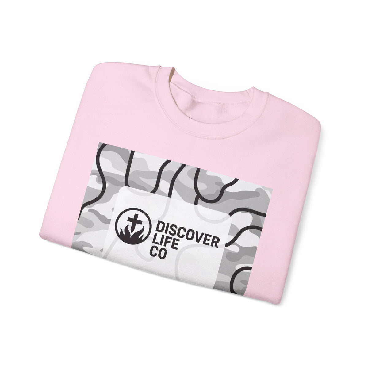 "Be the light" Men's Camo Crewneck