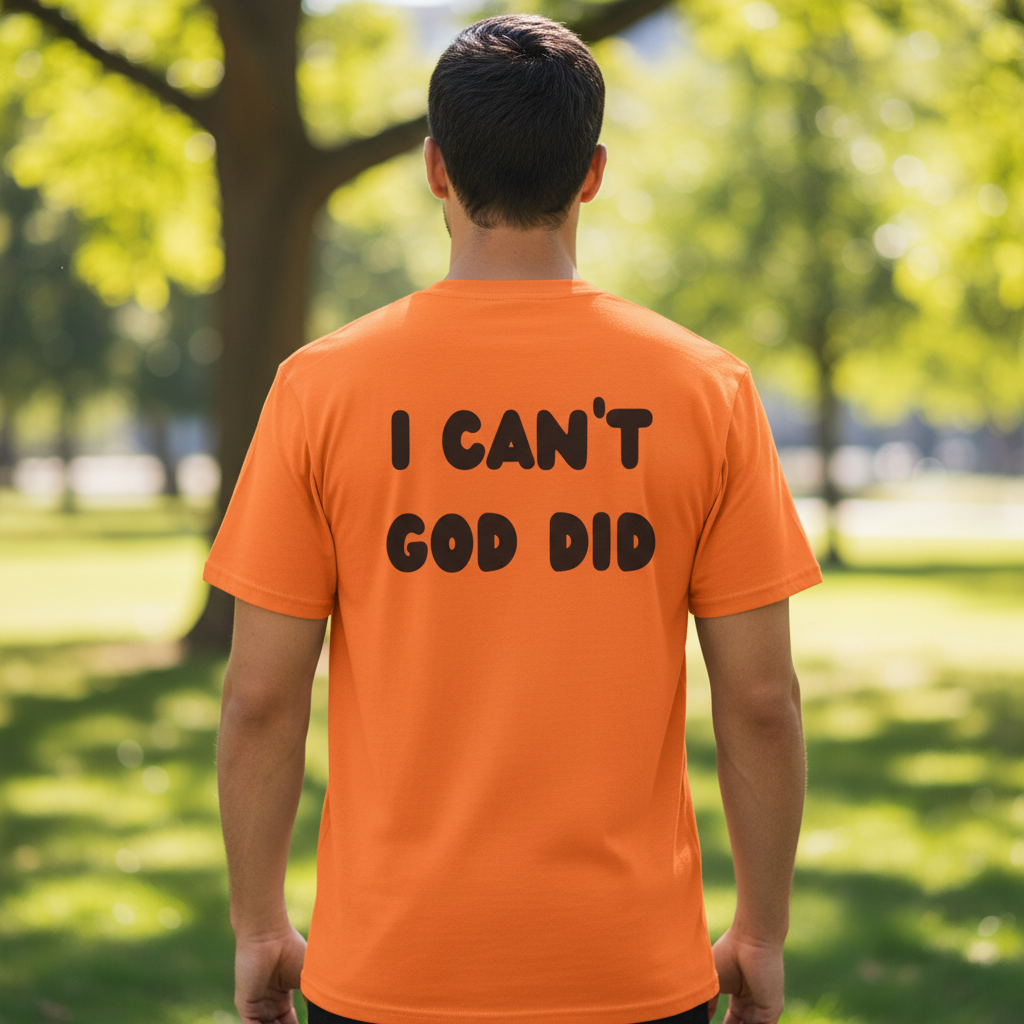 "I can't, God did" Men's T-Shirt