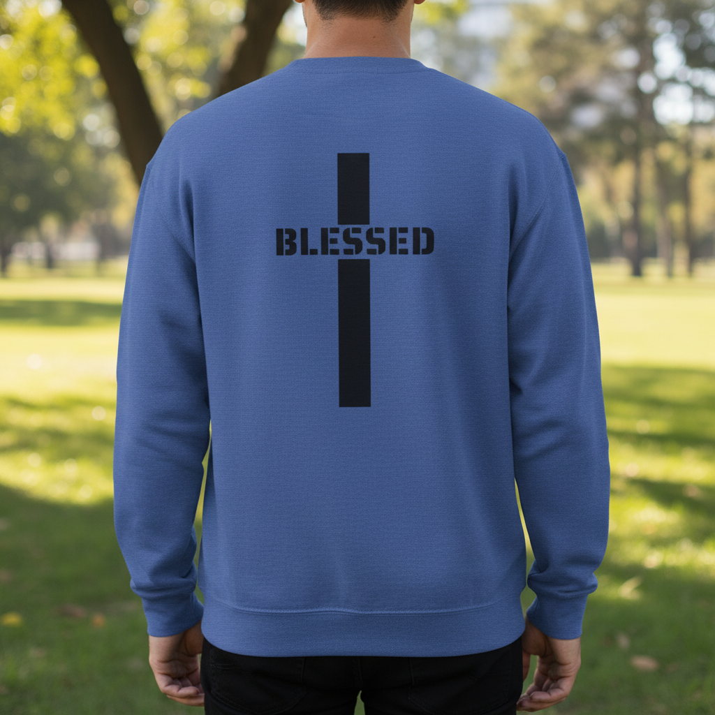 "Blessed Cross" Men's Crewneck