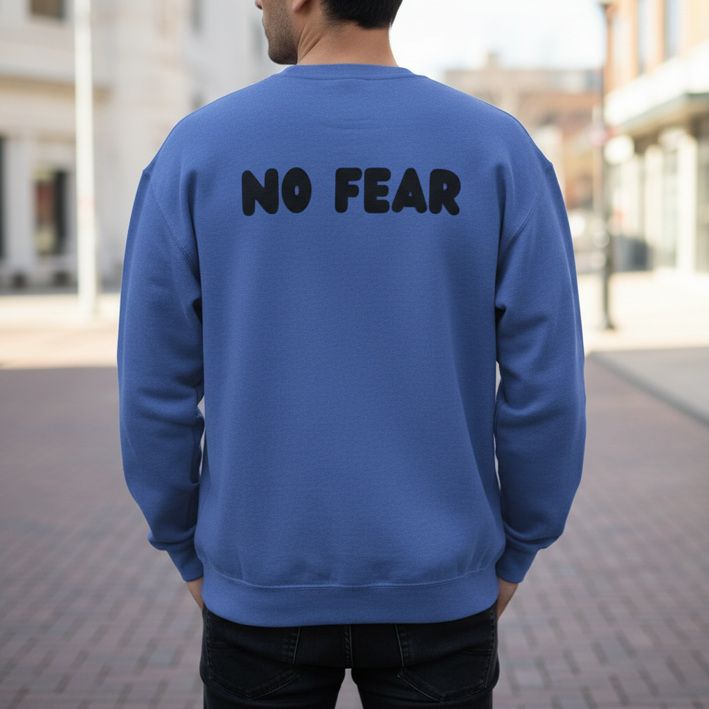 "No fear" Men's Crewneck