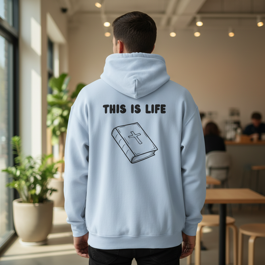 "This is life, bible" Men's Sweatshirt