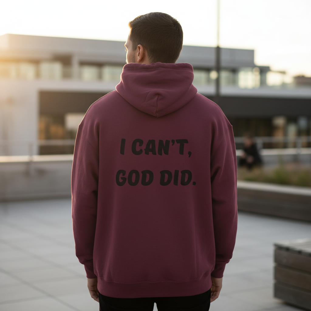 "I can't, God did." Men's Sweatshirt