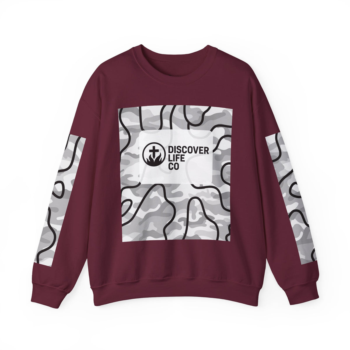 "Be the light" Men's Camo Crewneck