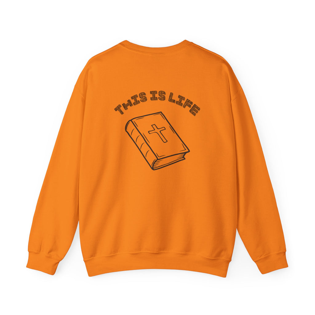 "This is life, bible" Men's Crewneck