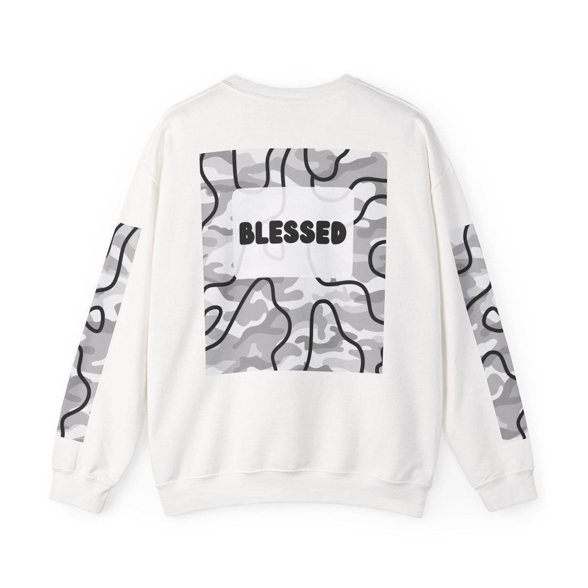 "Blessed" Men's Camo Crewneck