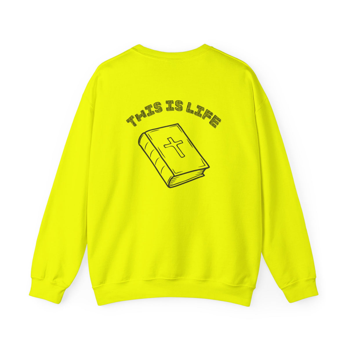 "This is life, bible" Men's Crewneck