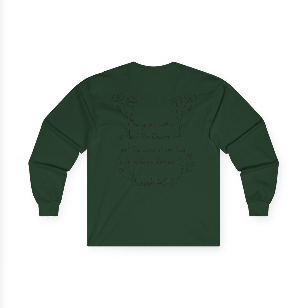 "Isaiah 40:8" Women's Long Sleeve