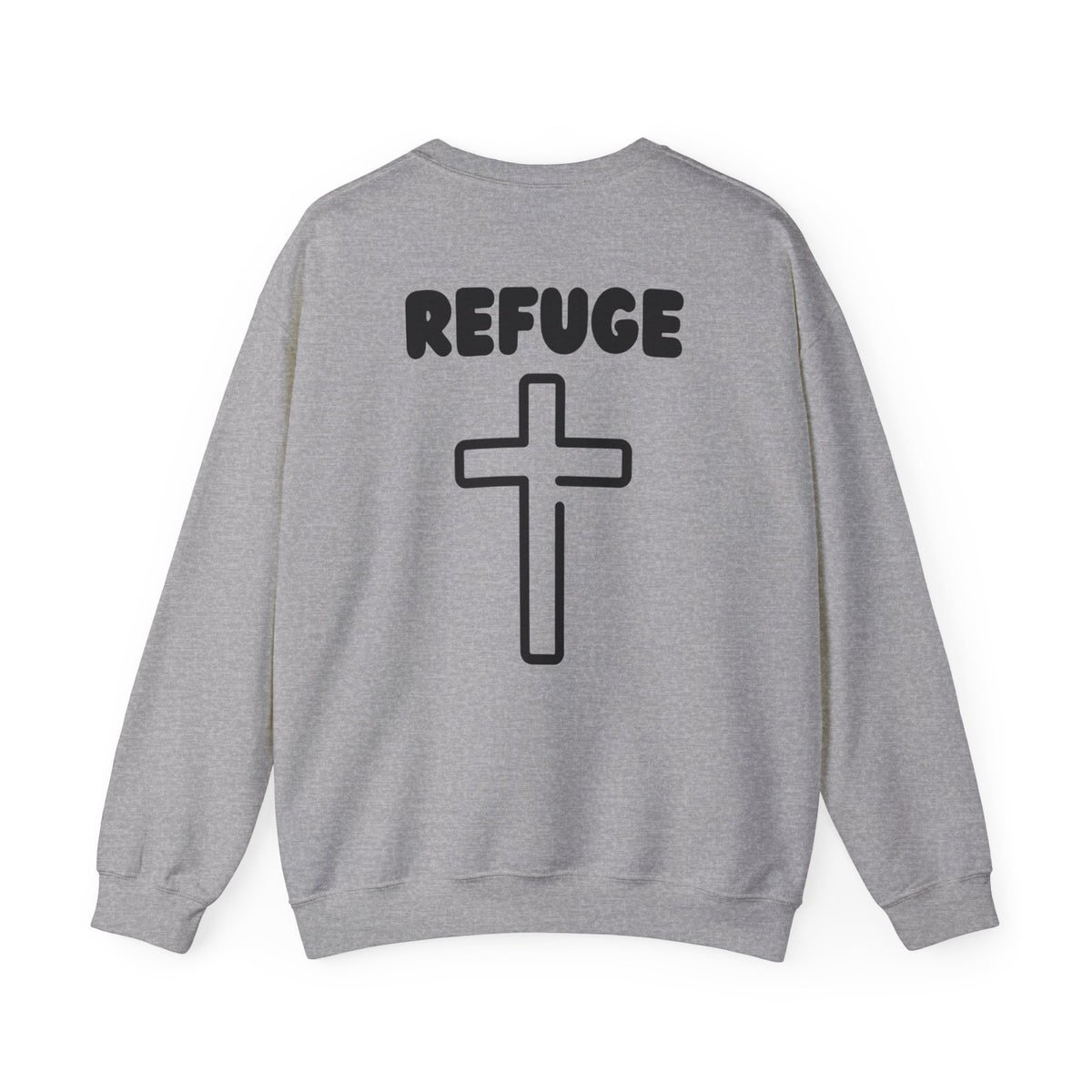 "Refuge, Cross" Men's Crewneck