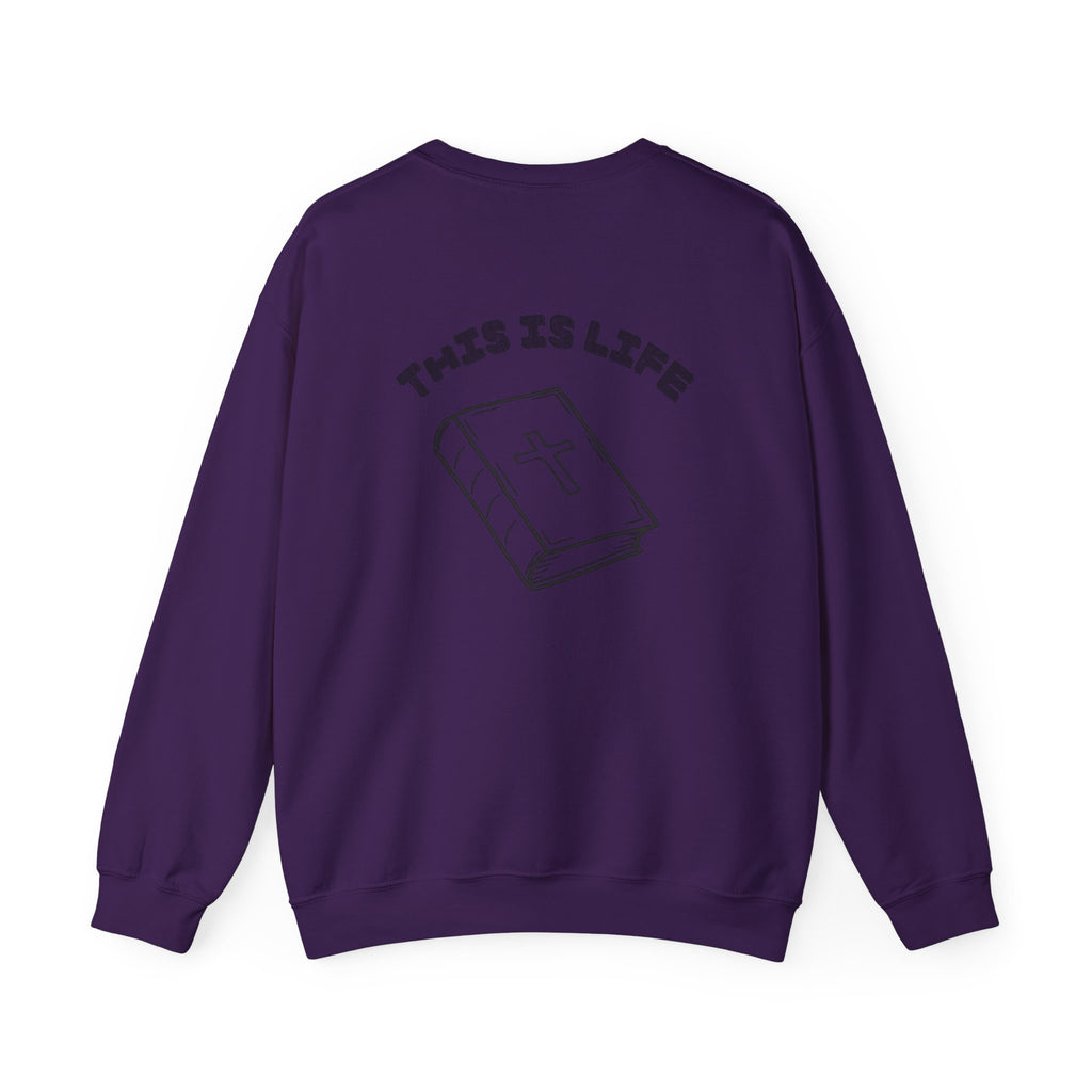 "This is life, bible" Men's Crewneck