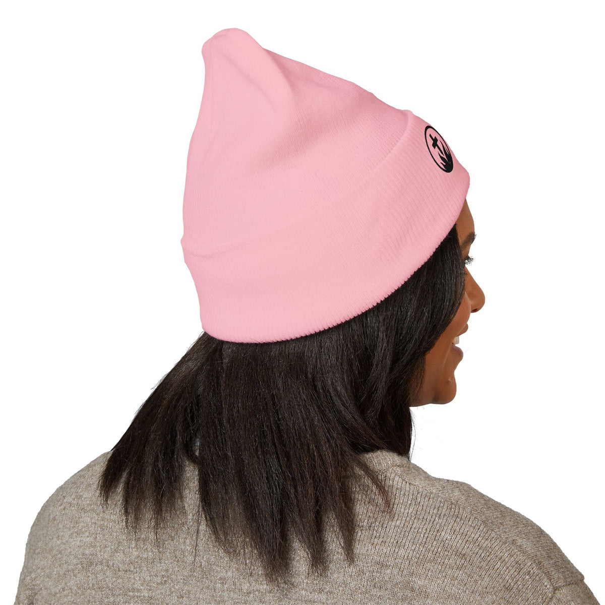 "Discover Life Co"  Embroidered Cuffed Beanie